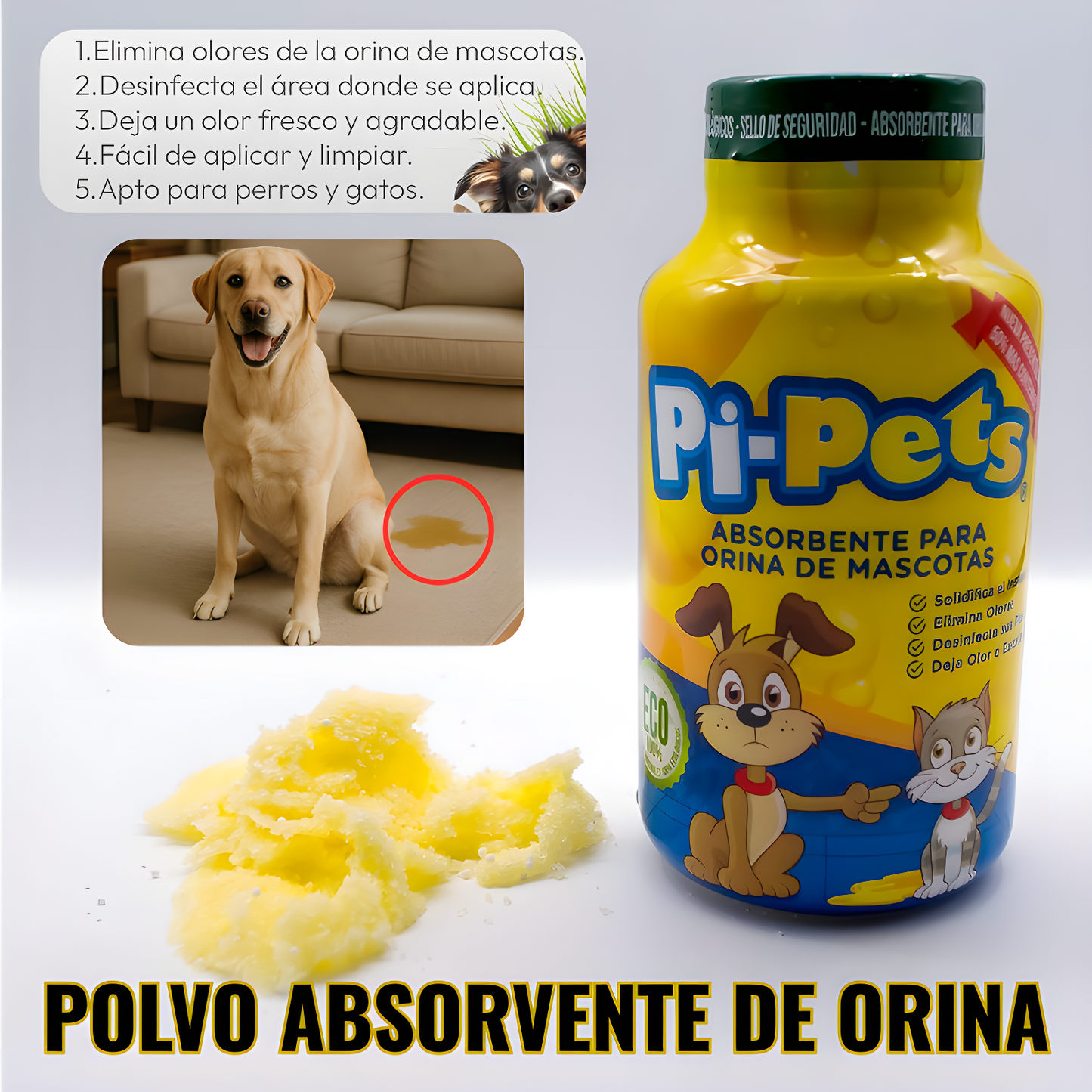 PI-PIDRY 💦 POLVO ABSORVENTE DE ORINA